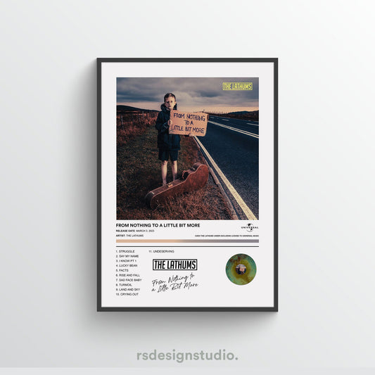 The Lathums FROM NOTHING TO A LITTLE BIT MORE Album Poster