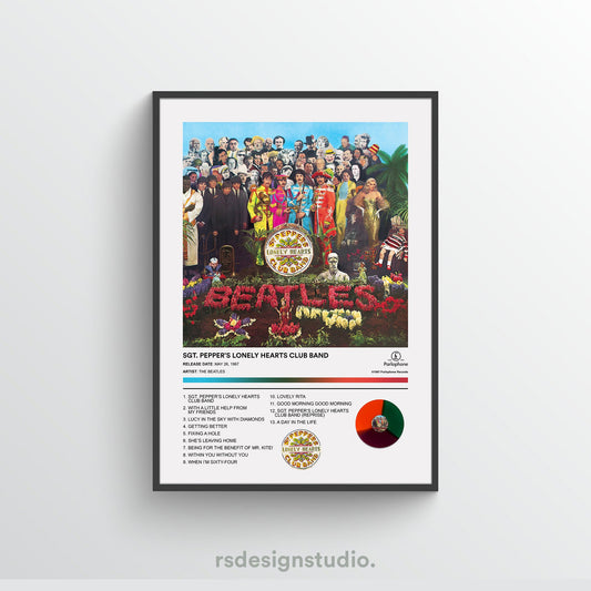 The Beatles SGT. PEPPER'S LONELY HEARTS CLUB BAND Album Poster