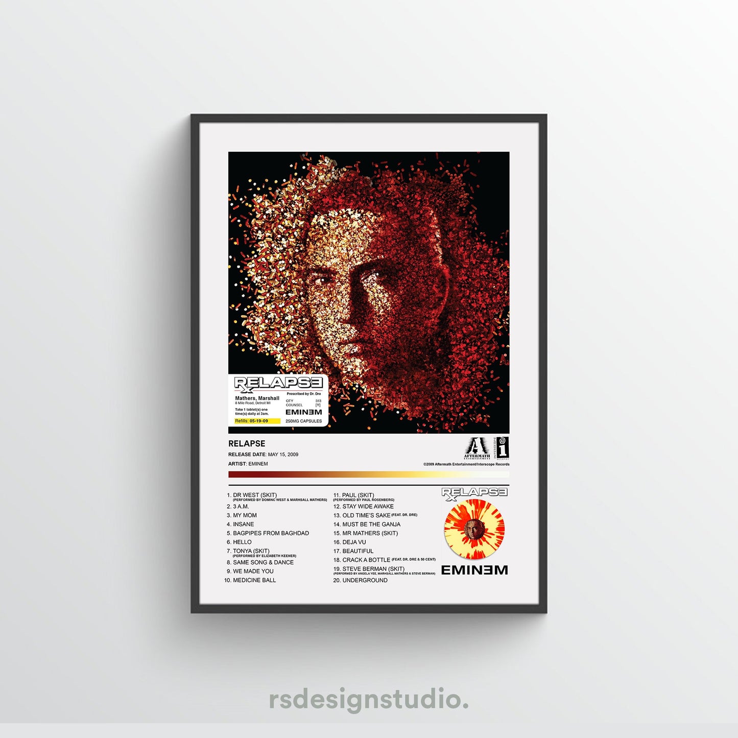 Eminem RELAPSE Album Poster