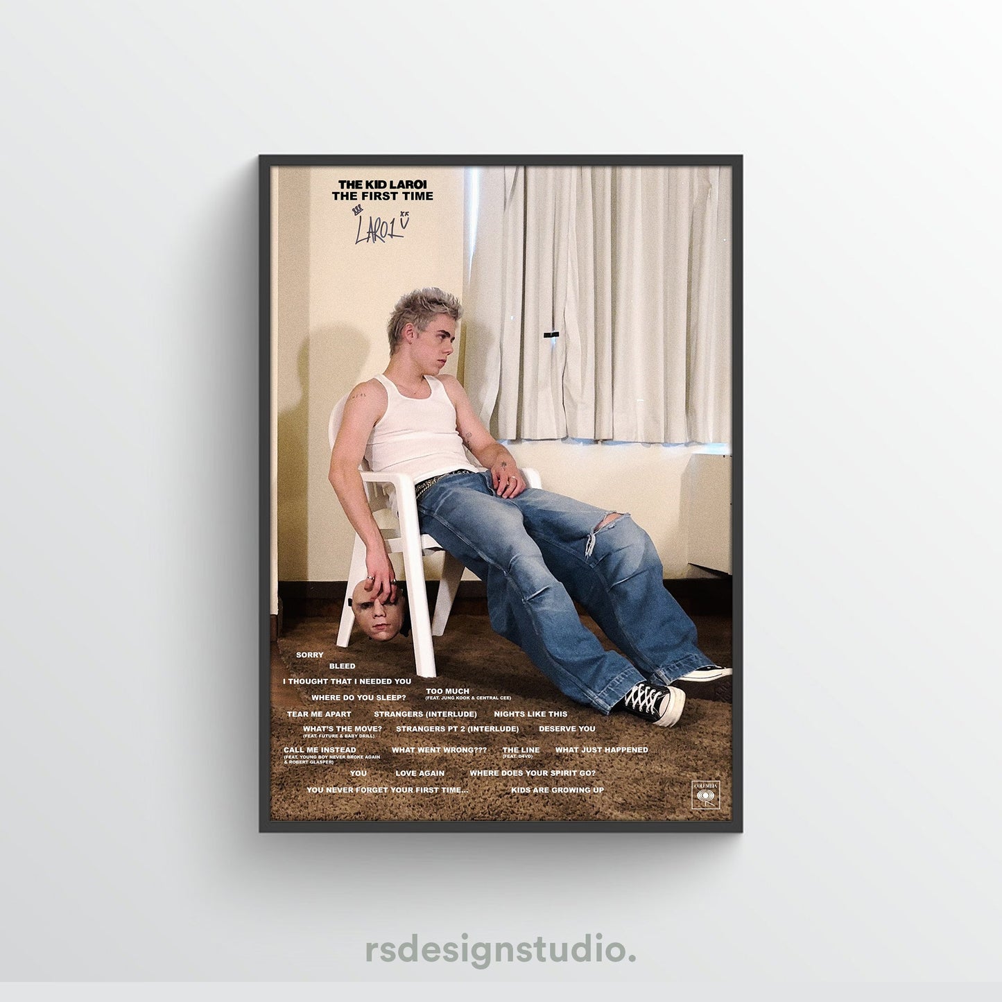 The Kid LAROI THE FIRST TIME Tracklist Poster