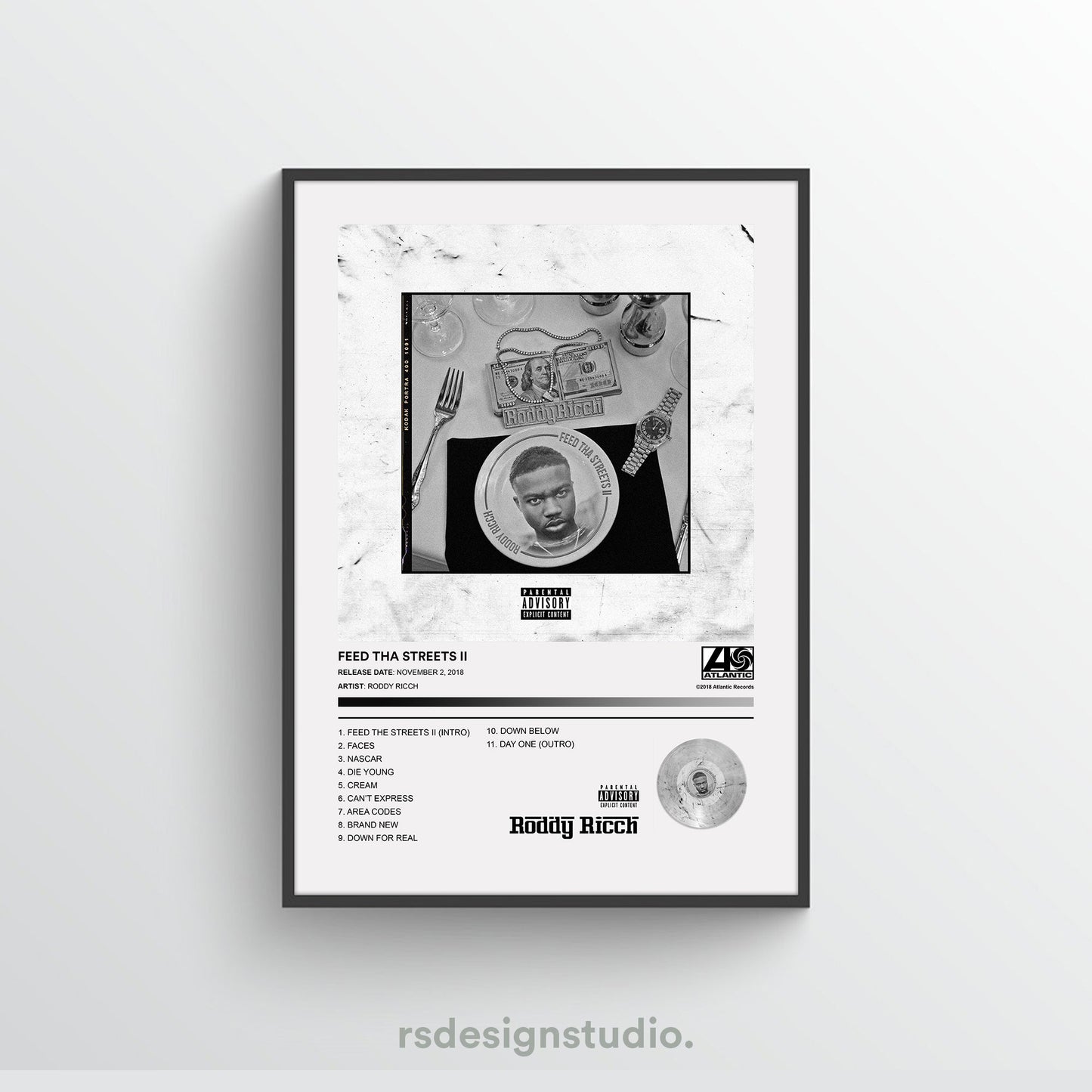 Roddy Ricch FEED THA STREETS II Album Poster