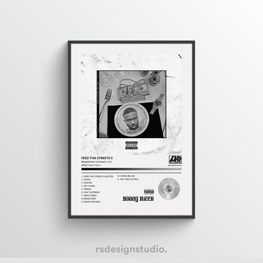 Roddy Ricch FEED THA STREETS II Album Poster