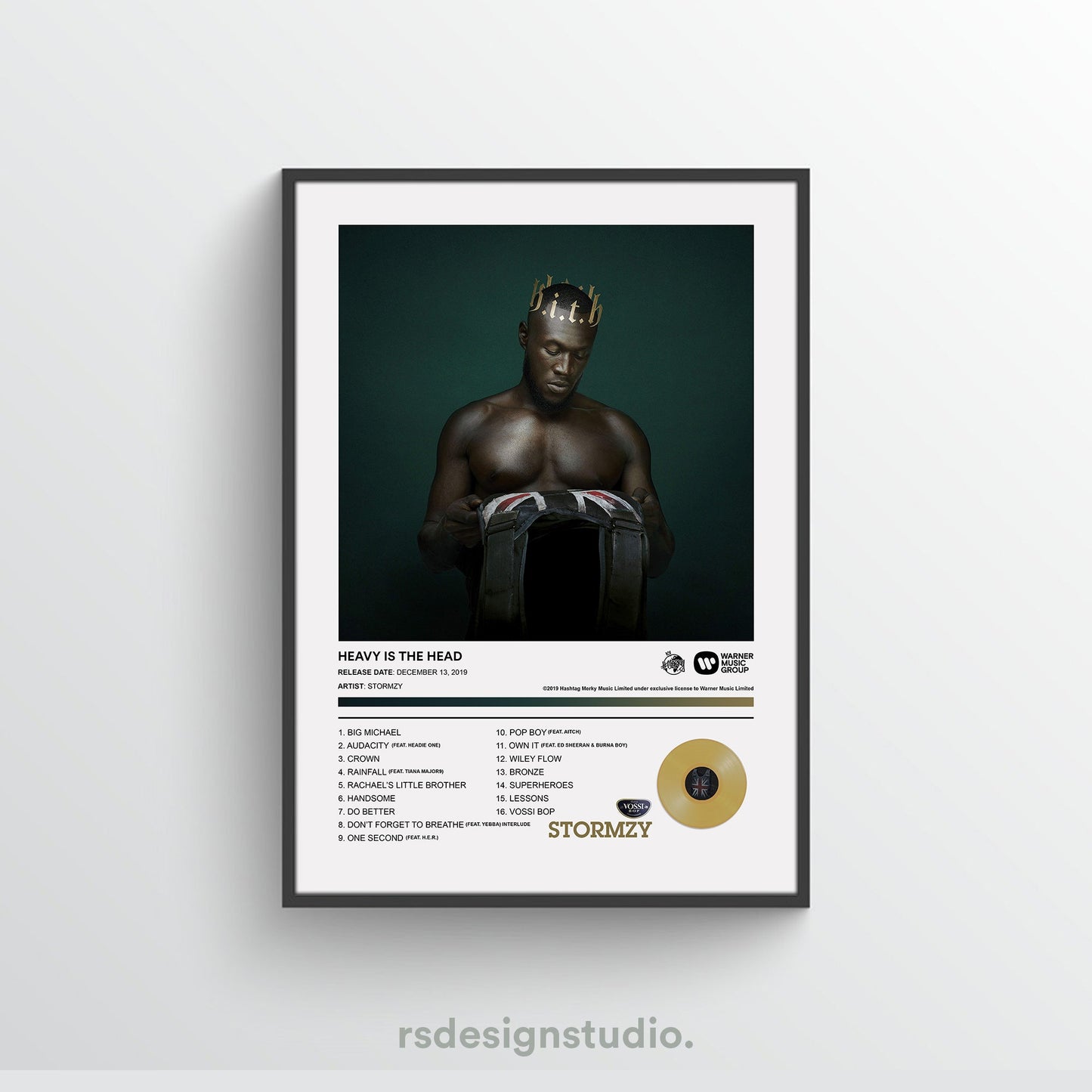 Stormzy HEAVY IS THE HEAD Album Poster
