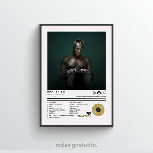 Stormzy HEAVY IS THE HEAD Album Poster