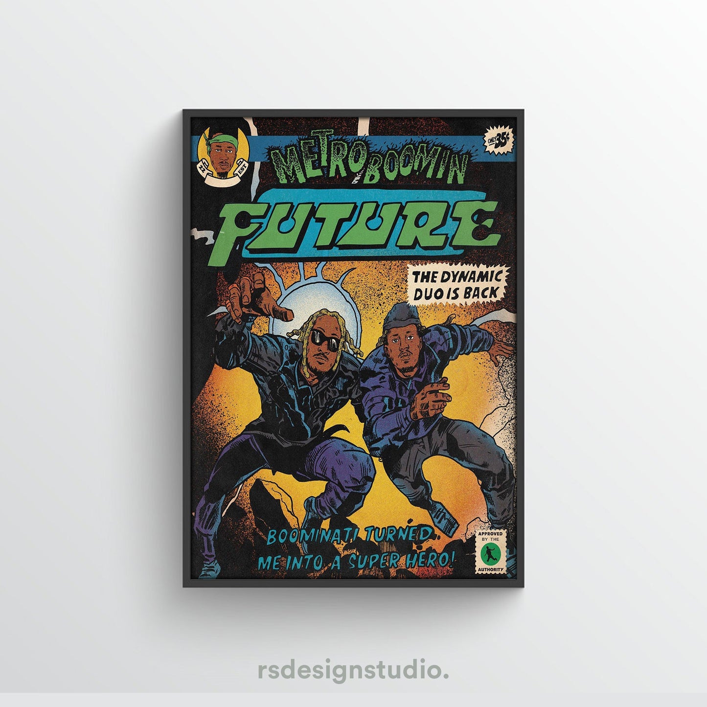 Metro Boomin HEROES & VILLAINS (Future) Poster