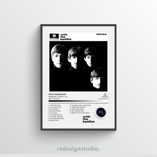 The Beatles WITH THE BEATLES Album Poster