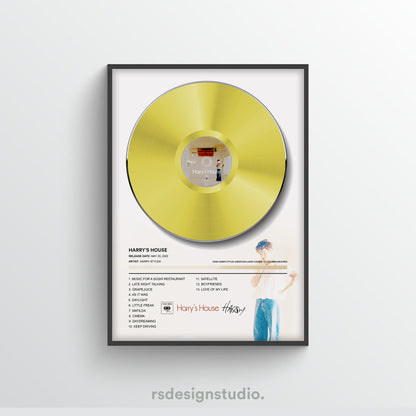 Harry Styles Harry's House Vinyl Poster - rsdesignstudio