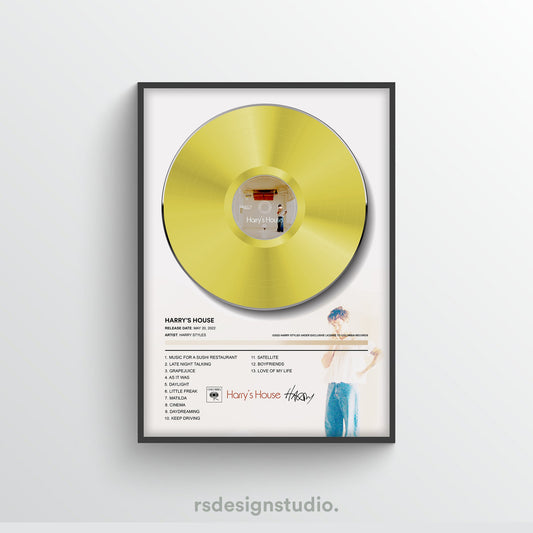 Harry Styles Harry's House Vinyl Poster - rsdesignstudio