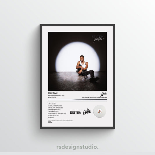 Giveon TAKE TIME Album Poster