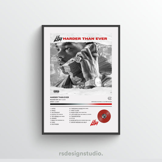 Lil Baby HARDER THAN EVER Album Poster
