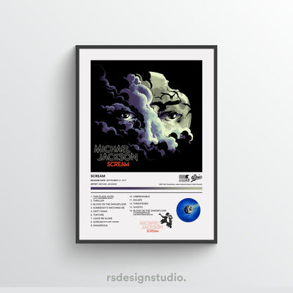 Michael Jackson SCREAM Album Poster