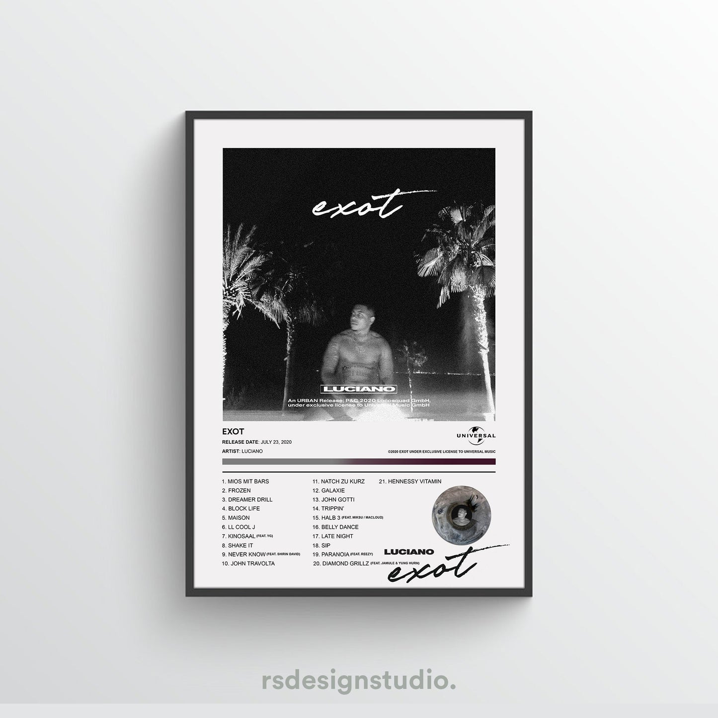 Luciano EXOT Album Poster