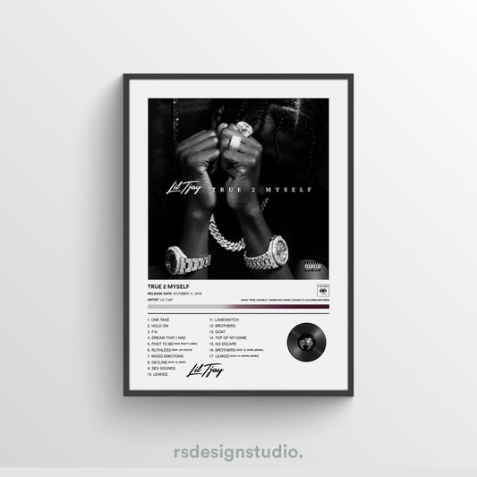 Lil Tjay TRUE 2 MYSELF Album Poster