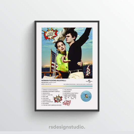 Lana Del Rey NORMAN FUCKING ROCKWELL! Album Poster