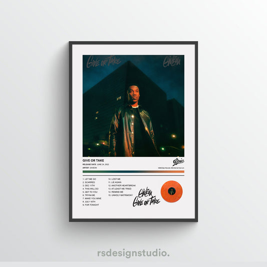 Giveon GIVE OR TAKE Album Poster