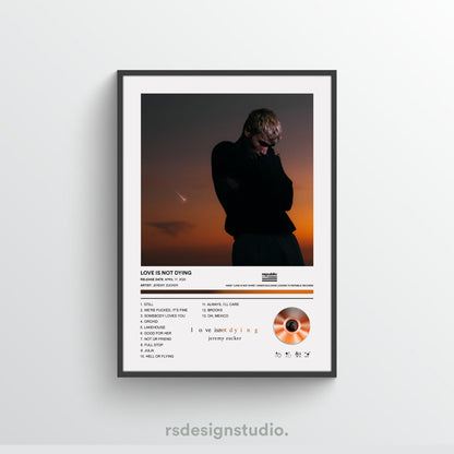 Jeremy Zucker Love Is Not Dying Album Poster