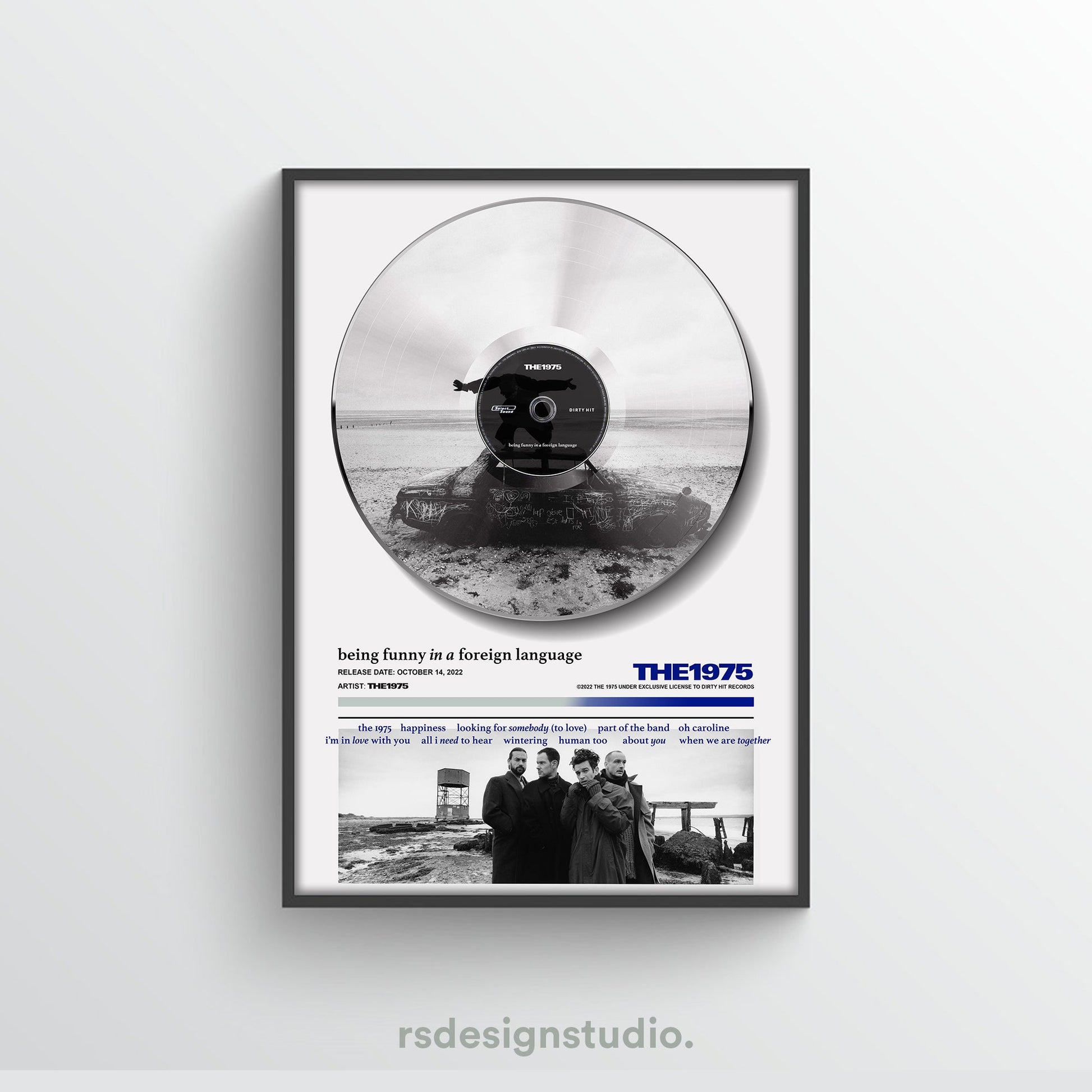 The 1975 Being Funny In A Foreign Language Vinyl Poster - rsdesignstudio