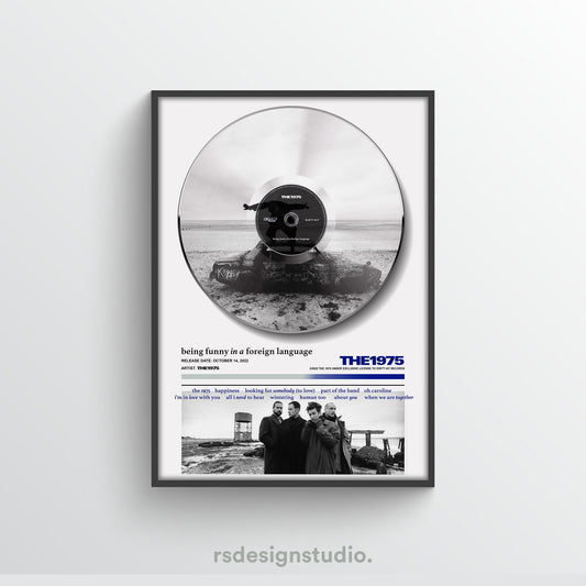 The 1975 Being Funny In A Foreign Language Vinyl Poster - rsdesignstudio
