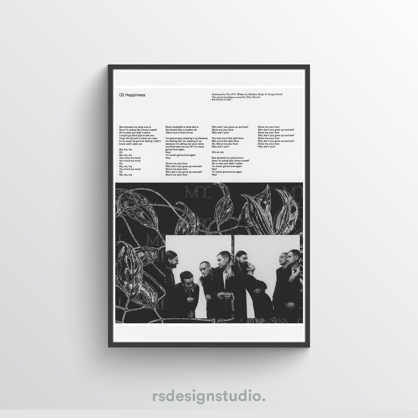 The 1975 Being Funny In A Foreign Language (Happiness) Poster