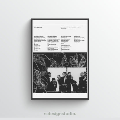 The 1975 Being Funny In A Foreign Language (Happiness) Poster