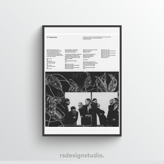 The 1975 Being Funny In A Foreign Language (Happiness) Poster