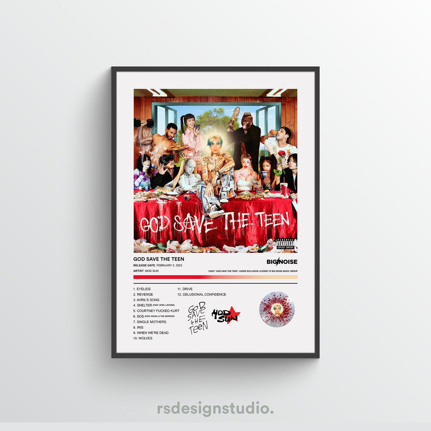 MOD SUN GOD SAVE THE TEEN Album Poster