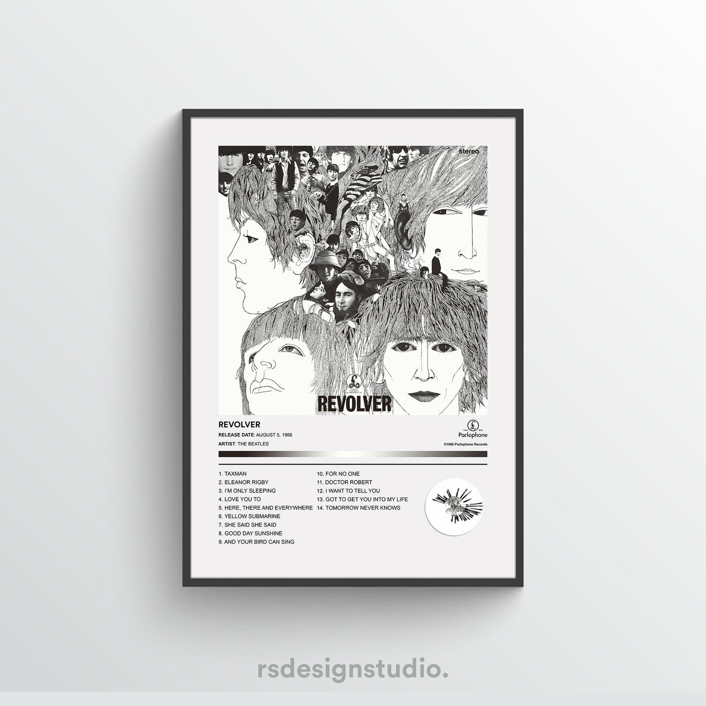 The Beatles REVOLVER Album Poster