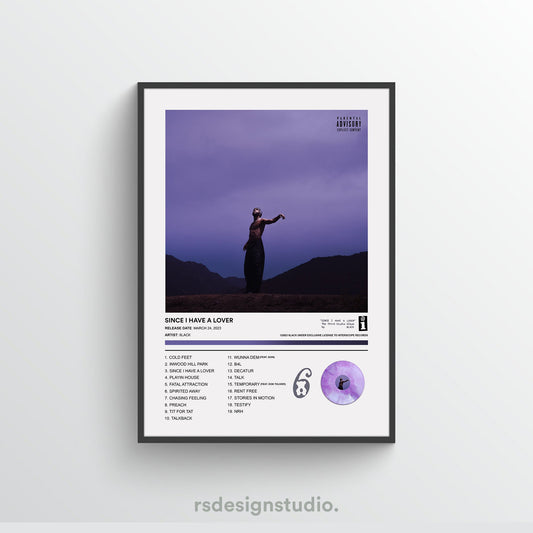 6LACK SINCE I HAVE A LOVER Album Poster