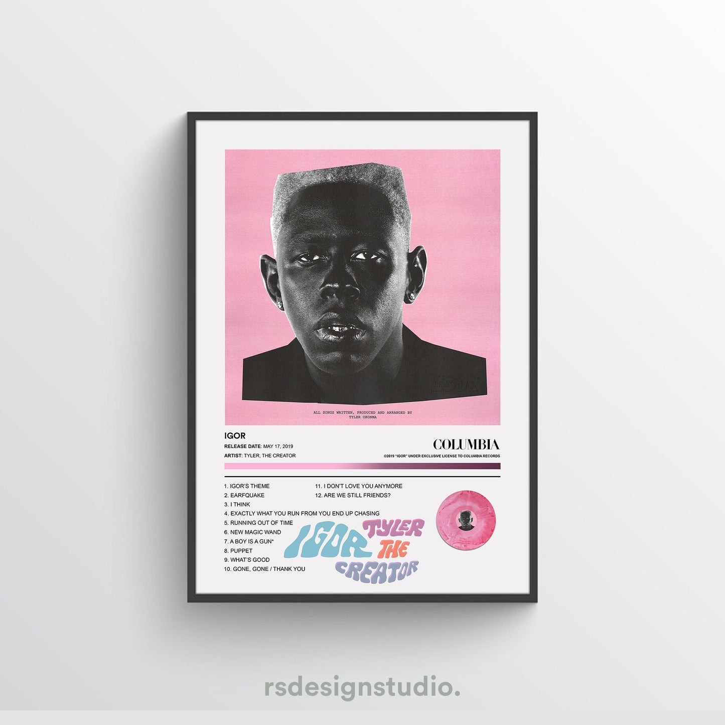 Tyler, The Creator IGOR Album Poster