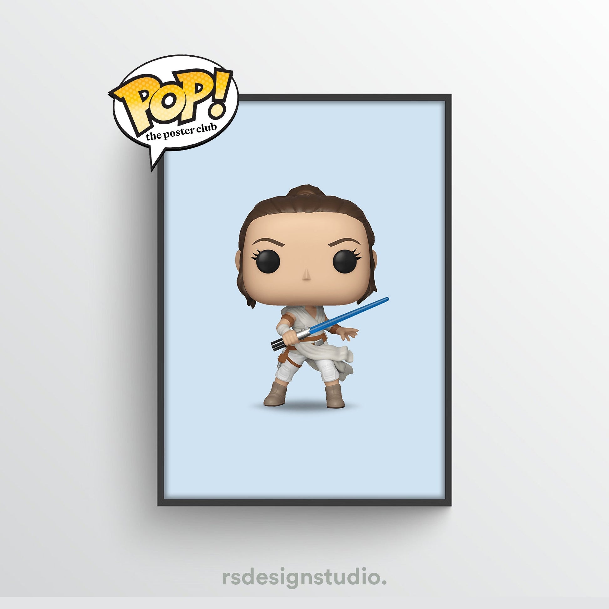 Star Wars Rey Funko Pop Poster - rsdesignstudio