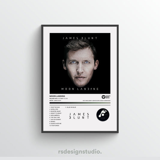 James Blunt MOON LANDING Album Poster