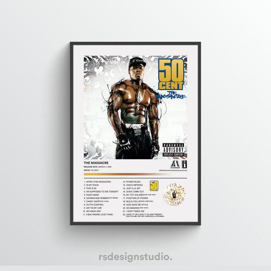 50 Cent THE MASSACRE Album Poster