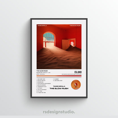 Tame Impala THE SLOW RUSH Album Poster