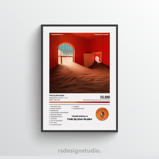 Tame Impala THE SLOW RUSH Album Poster