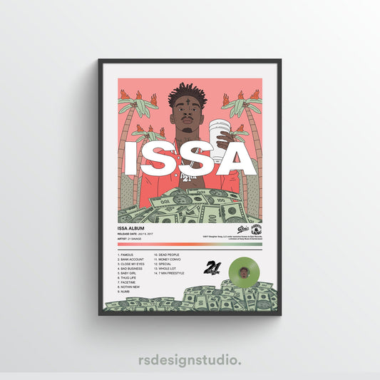 21 Savage ISSA ALBUM Album Poster