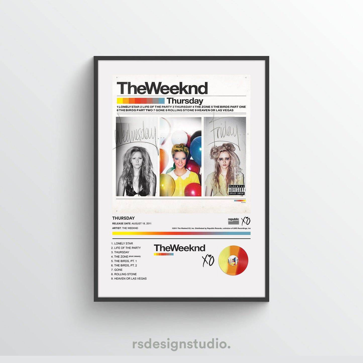 The Weeknd THURSDAY Album Poster