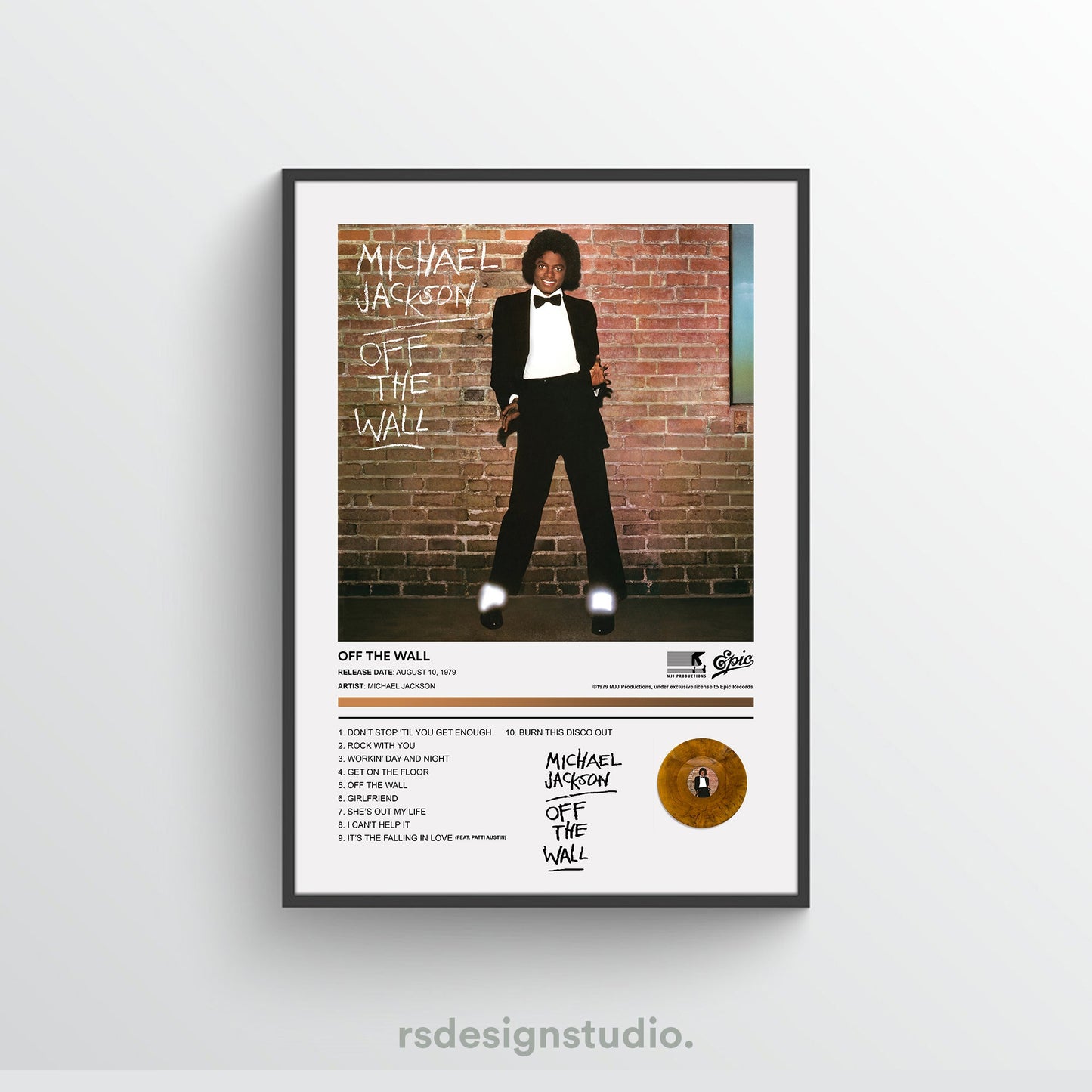 Michael Jackson OFF THE WALL Album Poster