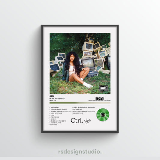 SZA Crtl Album Poster