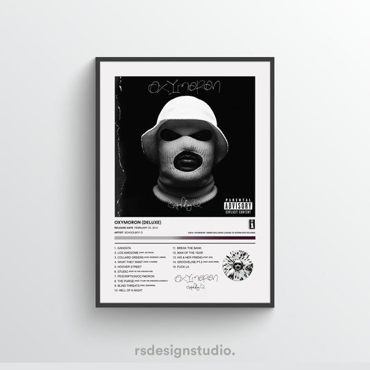 ScHoolboy Q (OXYMORON) Album Poster