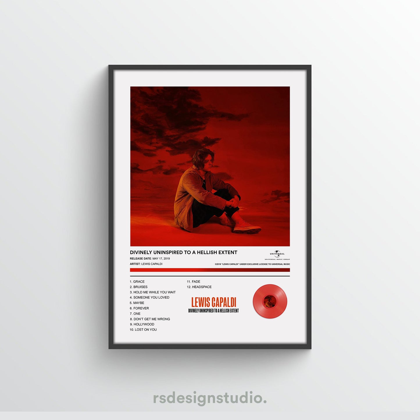 Lewis Capaldi Divinely Uninspired To A Hellish Extent Album Poster