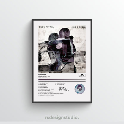 Snow Patrol EYES OPEN Album Poster