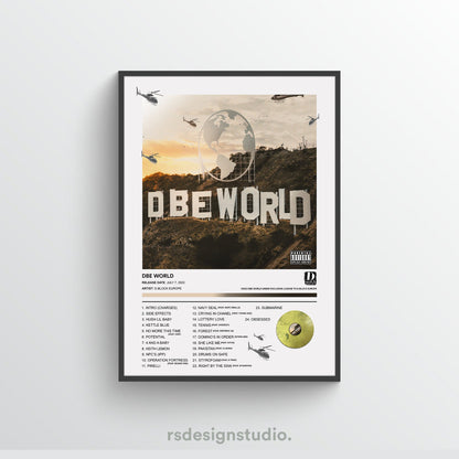 D-Block Europe DBE WORLD Album Poster