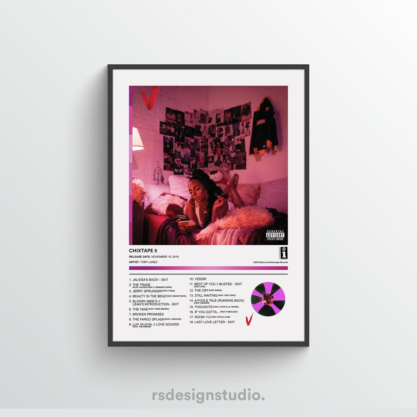 Tory Lanez CHIXTAPE 5 Album Poster