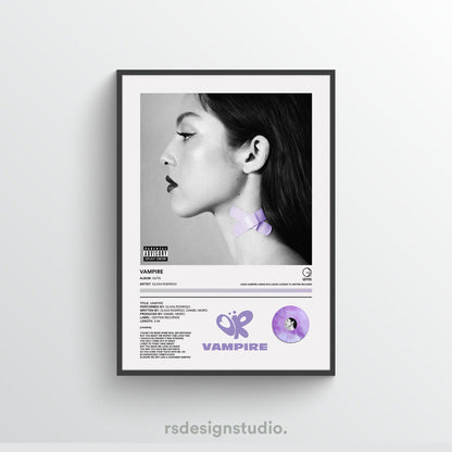 Olivia Rodrigo VAMPIRE Poster