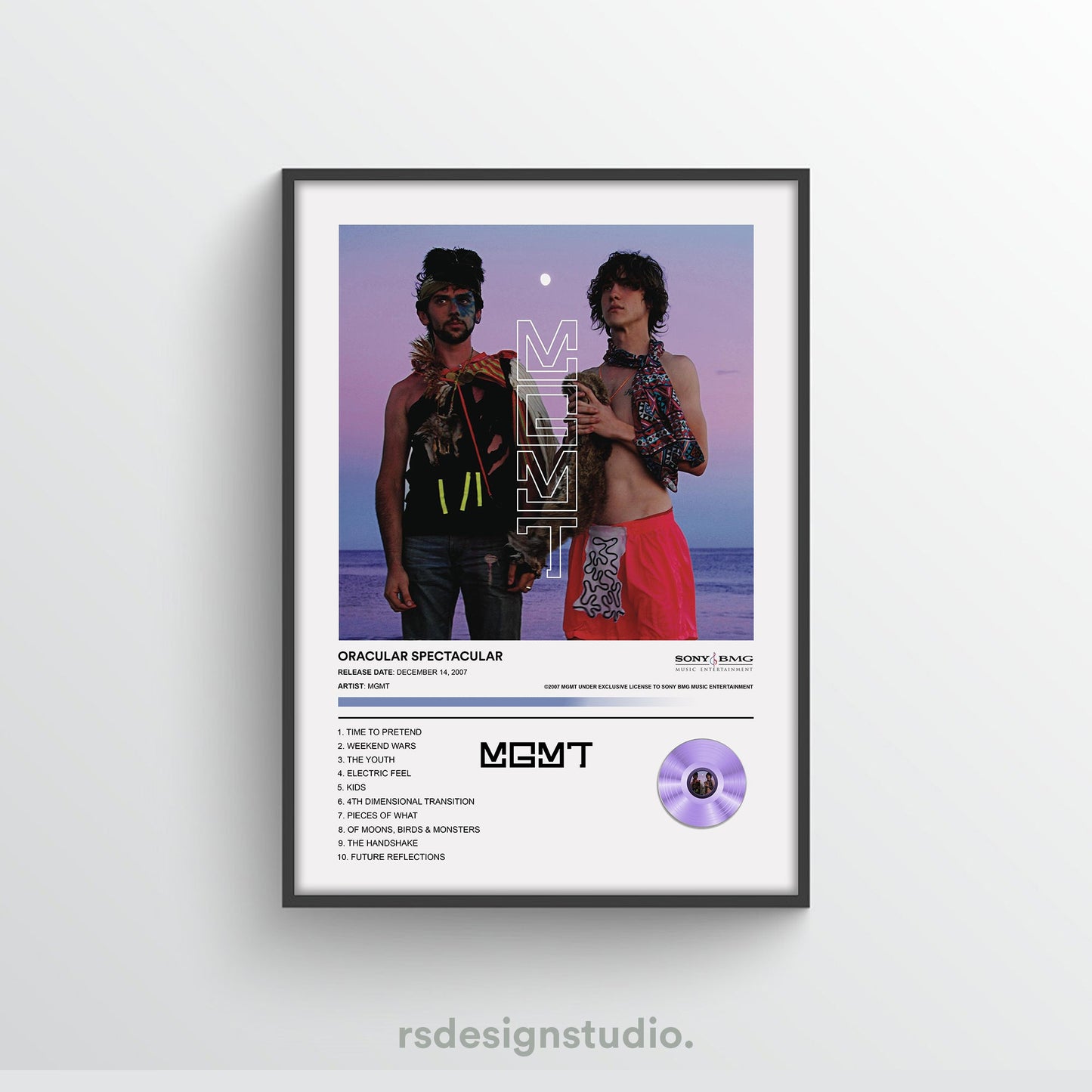 MGMT Oracular Spectacular Album Poster