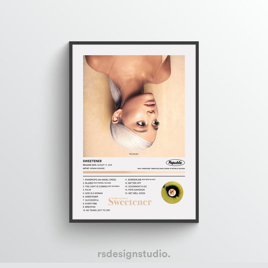 Ariana Grande SWEETENER Album Poster