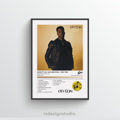 Giveon WHEN IT'S ALL SAID AND DONE Album Poster