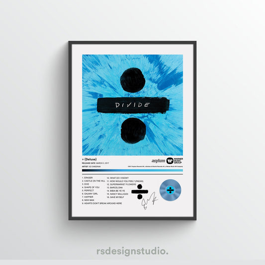 Ed Sheeran DIVIDE Album Poster