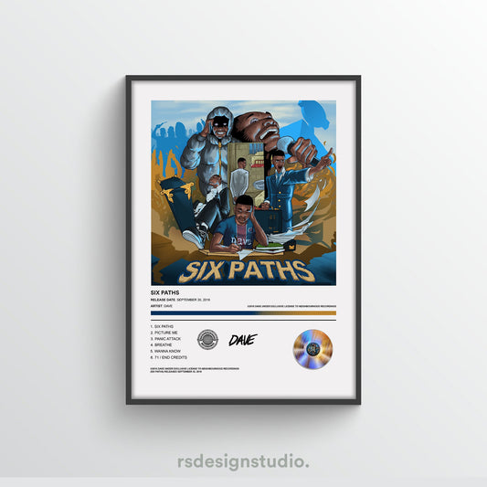 DAVE Six Paths Album Poster