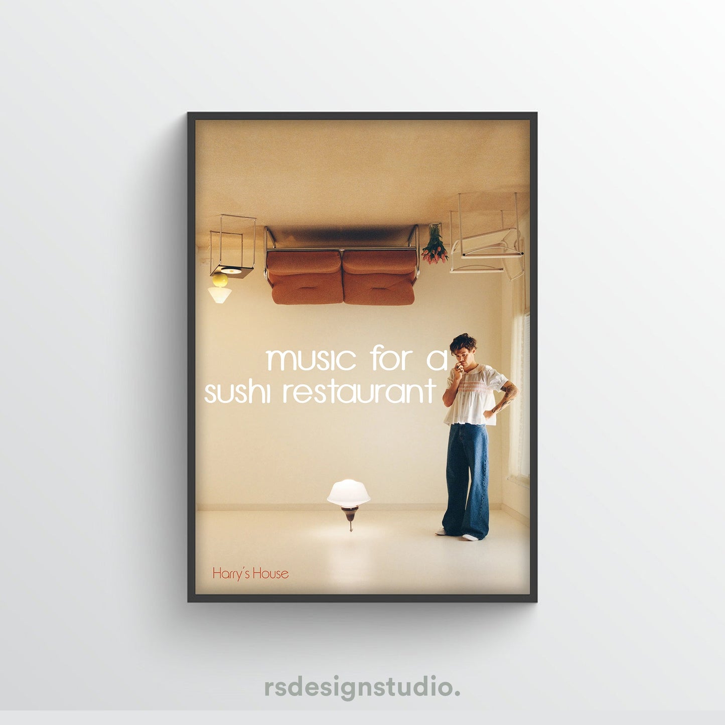 Harry Styles Harry's House Music For A Sushi Restaurant Poster - rsdesignstudio
